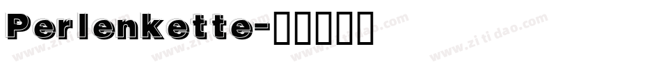 Perlenkette字体转换
