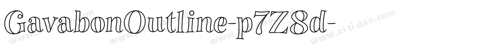 GavabonOutline-p7Z8d字体转换