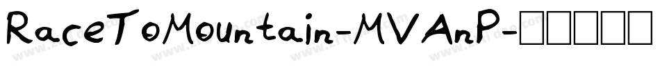 RaceToMountain-MVAnP字体转换