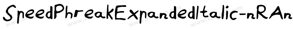 SpeedPhreakExpandedItalic-nRAnP字体转换