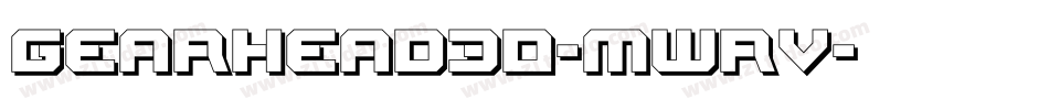 Gearhead3D-mwrV字体转换