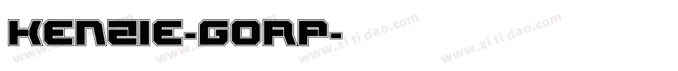 Kenzie-G0RP字体转换