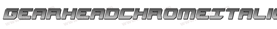 GearheadChromeItalic-4AlY字体转换