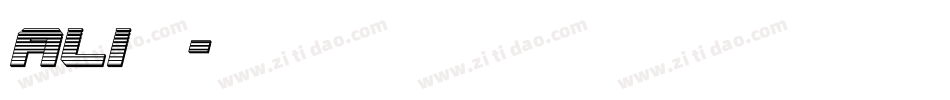 ali字体字体转换