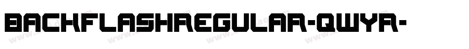BackflashRegular-qWYr字体转换