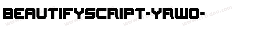 Beautifyscript-YrWo字体转换