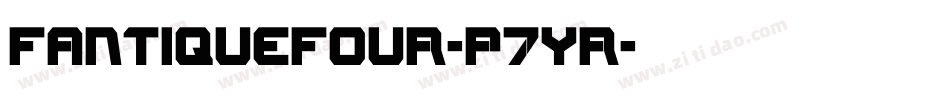 FantiqueFour-p7Yr字体转换
