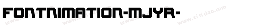 Fontnimation-MjYr字体转换