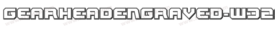 GearheadEngraved-W329字体转换