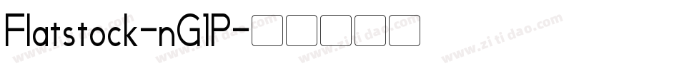Flatstock-nG1P字体转换