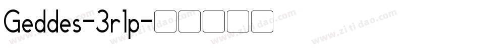Geddes-3r1p字体转换 Geddes-3r1p字体转换