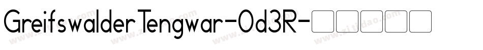 GreifswalderTengwar-0d3R字体转换