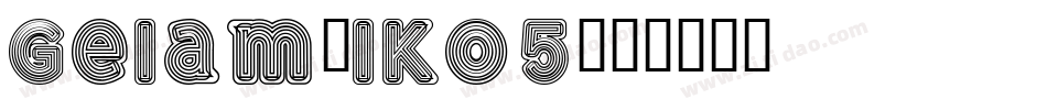 Gelam-lKo5字体转换