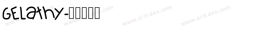 Gelathy字体转换