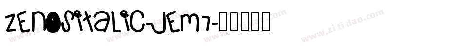 ZenOsItalic-jem7字体转换