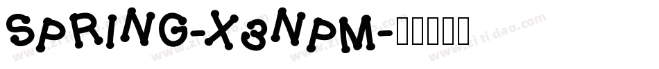 Spring-x3nPm字体转换