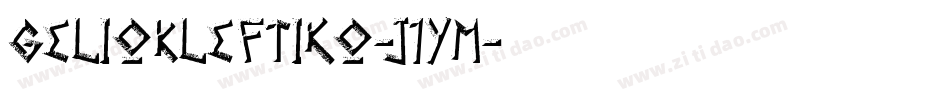 GelioKleftiko-j1YM字体转换