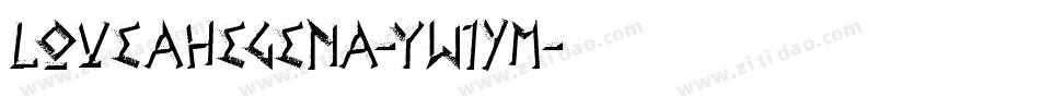 LoveaHegena-yw1YM字体转换