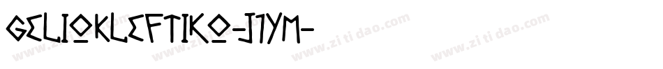 GelioKleftiko-j1YM字体转换