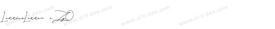 LatticeLetter-eZgO字体转换