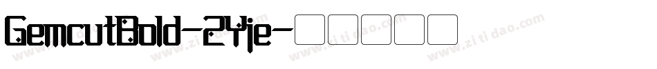 GemcutBold-2Yje字体转换