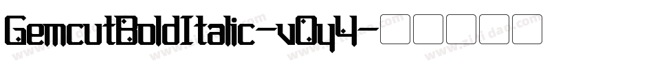 GemcutBoldItalic-vOy4字体转换