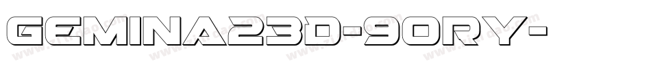 Gemina23D-9ORy字体转换