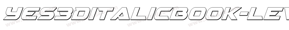 Yes3DitalicBook-lEww字体转换