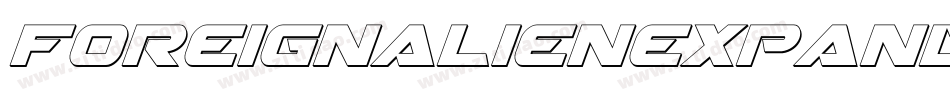 foreignalienexpandital字体转换