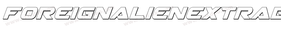 foreignalienextraboldital字体转换