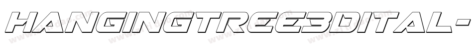 hangingtree3dital字体转换