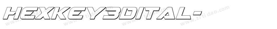 hexkey3dital字体转换