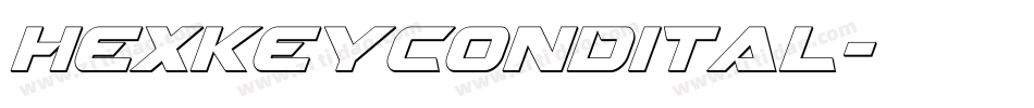 hexkeycondital字体转换