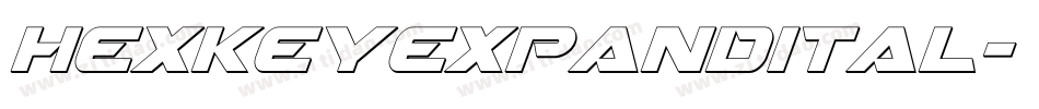 hexkeyexpandital字体转换