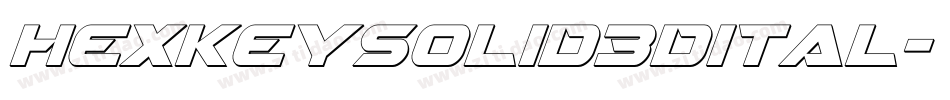 hexkeysolid3dital字体转换