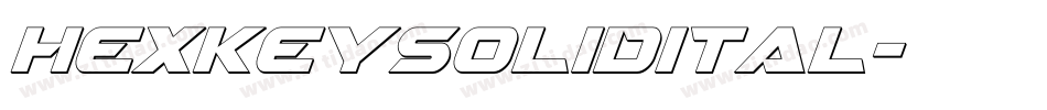 hexkeysolidital字体转换