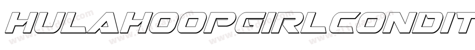 hulahoopgirlcondital字体转换