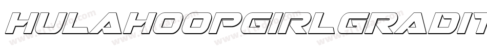 hulahoopgirlgradital字体转换