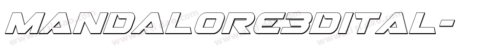 mandalore3dital字体转换