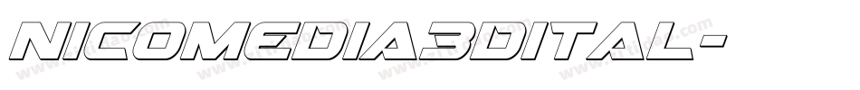 nicomedia3dital字体转换