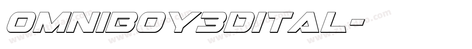 omniboy3dital字体转换 omniboy3dital字体转换