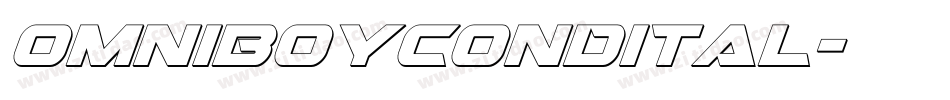 omniboycondital字体转换 omniboycondital字体转换