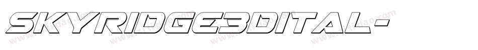 skyridge3dital字体转换