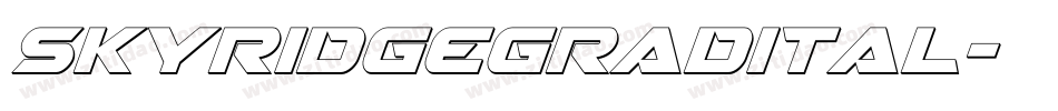 skyridgegradital字体转换
