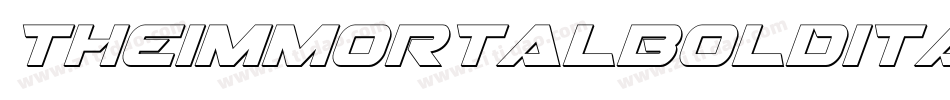 theimmortalboldital字体转换