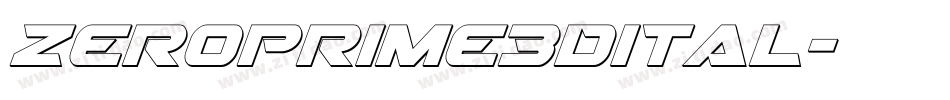 zeroprime3dital字体转换