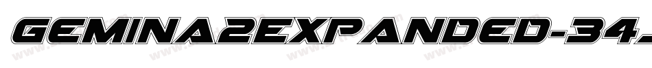 Gemina2Expanded-34JL字体转换 Gemina2Expanded-34JL字体转换