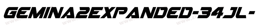 Gemina2Expanded-34JL字体转换 Gemina2Expanded-34JL字体转换