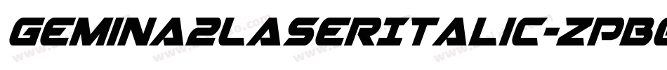 Gemina2LaserItalic-zPB0字体转换