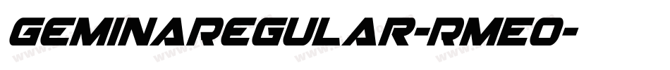 GeminaRegular-RmEo字体转换
